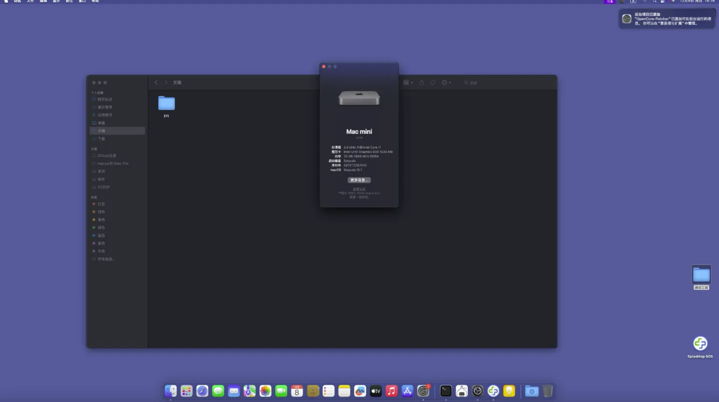 NEC PC-MKM21CZG4迷你主机(i7-8700)DP核显黑苹果安装EFI OC 1.0.3 Sequoia 15.1 NEC PC-MKM21CZG4迷你主机(i7-8700)DP核显黑苹果安装EFI OC 1.0.3 Sequoia 15.1