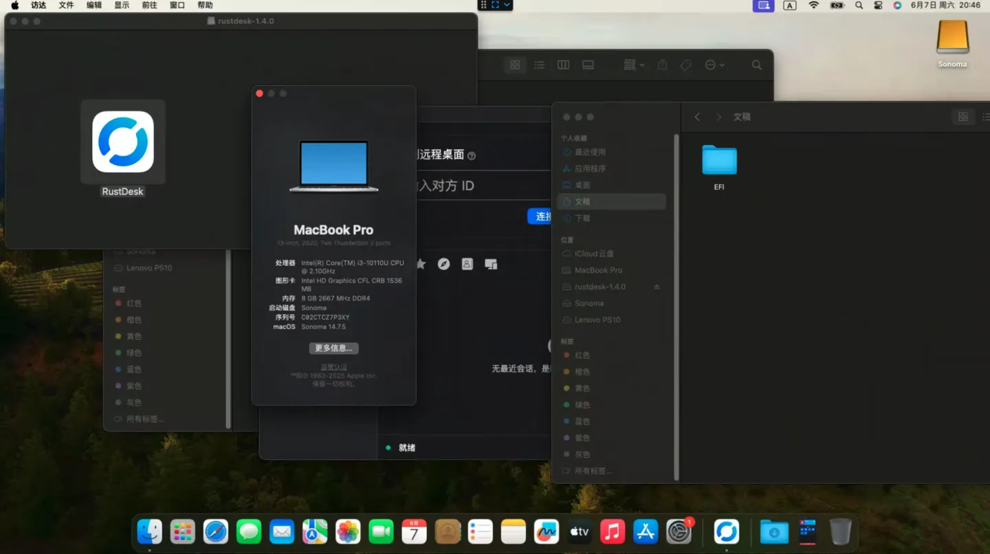 Lenovo IdeaPad 15sIML 2020(i3-10110U)黑苹果安装EFI OC 1.0.4 Sonoma 14.7.5 Lenovo IdeaPad 15sIML 2020(i3-10110U)黑苹果安装EFI OC 1.0.4 Sonoma 14.7.5