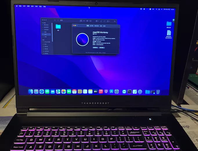 雷神THUNDEROBOT 911 Plus i7-9750H笔记本黑苹果安装EFI OC7.9 Monterey 12.4 雷神THUNDEROBOT 911 Plus i7-9750H笔记本黑苹果安装EFI OC7.9 Monterey 12.4