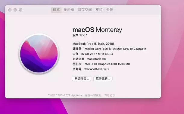 Alienware m17 R2 i7-9750H黑苹果安装EFI OC 0.8.5 MONTEREY 12.6.1 Alienware m17 R2 i7-9750H黑苹果安装EFI OC 0.8.5 MONTEREY 12.6.1