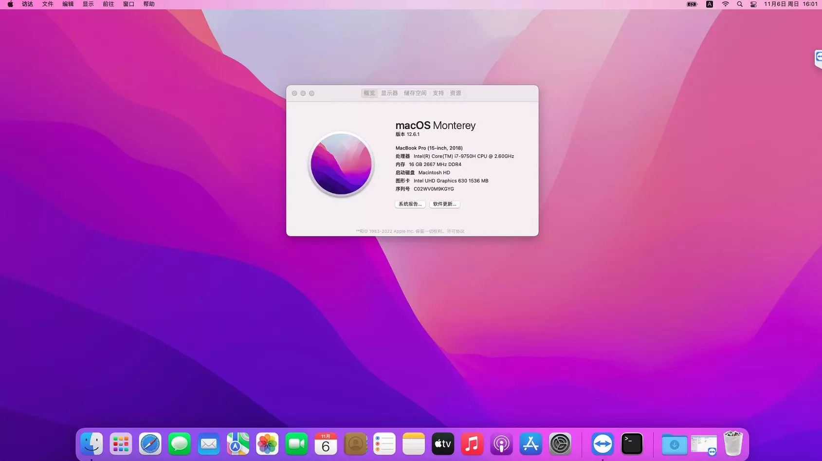Alienware m17 R2 i7-9750H黑苹果安装EFI OC 0.8.5 MONTEREY 12.6.1 Alienware m17 R2 i7-9750H黑苹果安装EFI OC 0.8.5 MONTEREY 12.6.1