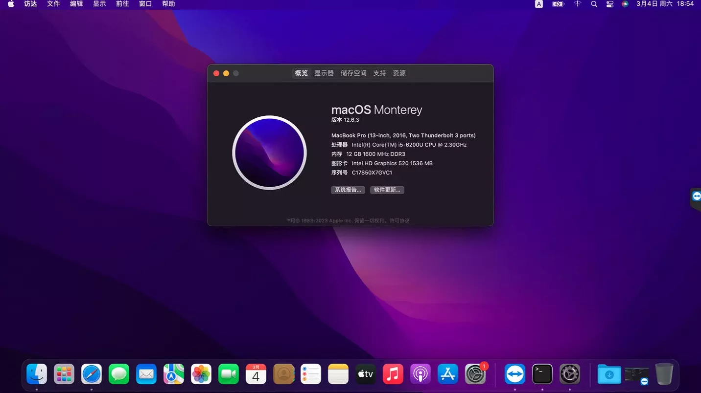 宏基 TravelMate P238-M i5-6200U黑苹果安装EFI OC 0.8.8 MONTEREY 12.6.3 宏基 TravelMate P238-M i5-6200U黑苹果安装EFI OC 0.8.8 MONTEREY 12.6.3