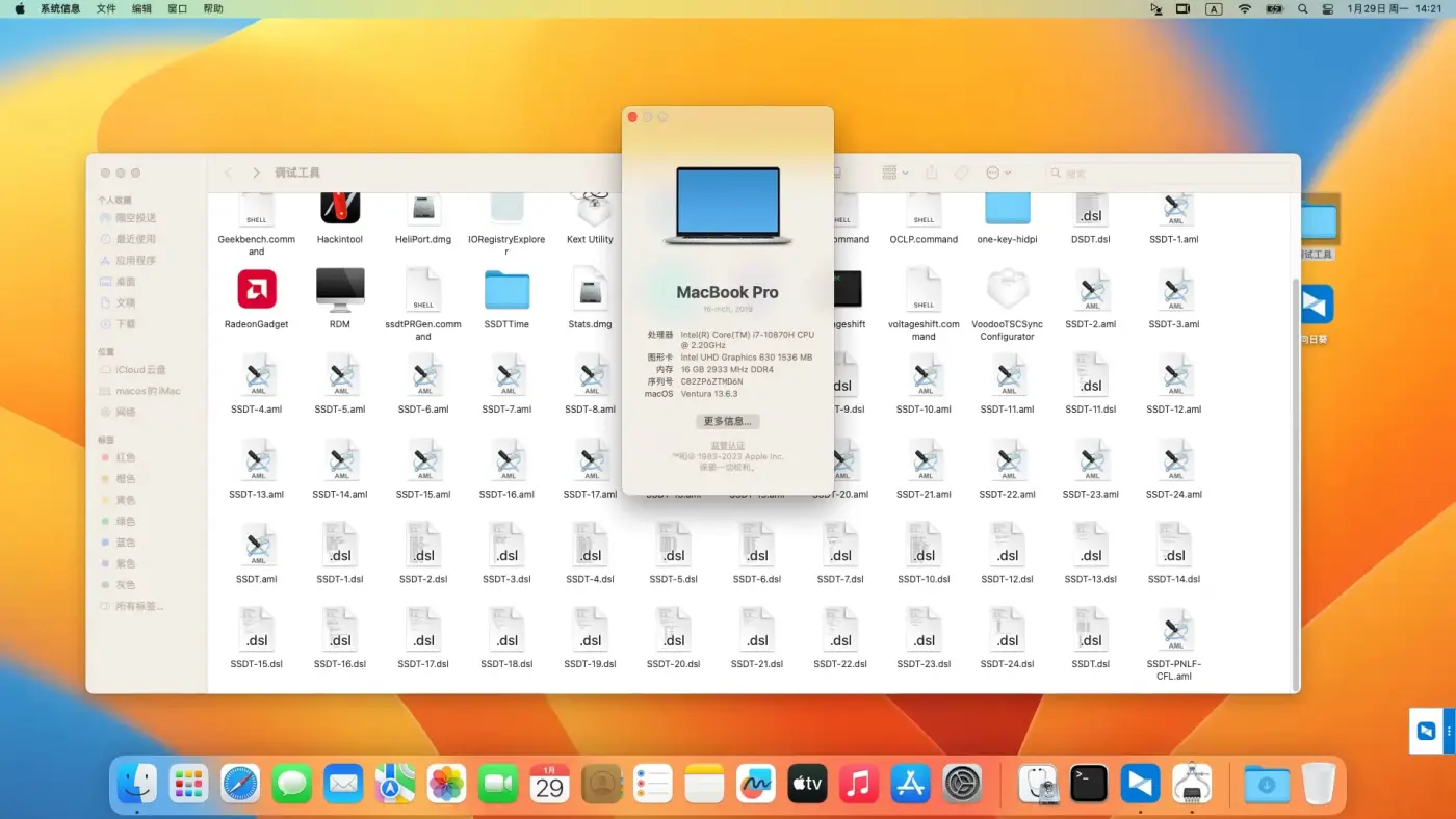 戴尔G15 5510 i7-10870H笔记本黑苹果安装EFI OC 0.9.7 Ventura 13.6.3 戴尔G15 5510 i7-10870H笔记本黑苹果安装EFI OC 0.9.7 Ventura 13.6.3
