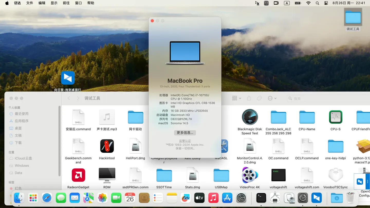 HP EliteBook x360 1030 G7 (i7-10710U)黑苹果安装EFI OC 1.0.1 Sonoma 14.6 HP EliteBook x360 1030 G7 (i7-10710U)黑苹果安装EFI OC 1.0.1 Sonoma 14.6